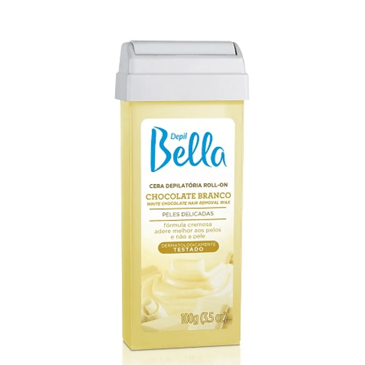 Imagem do produto CERA DEPILATORIA DEPIL BELLA CHOCOLATE BRANCO 100G