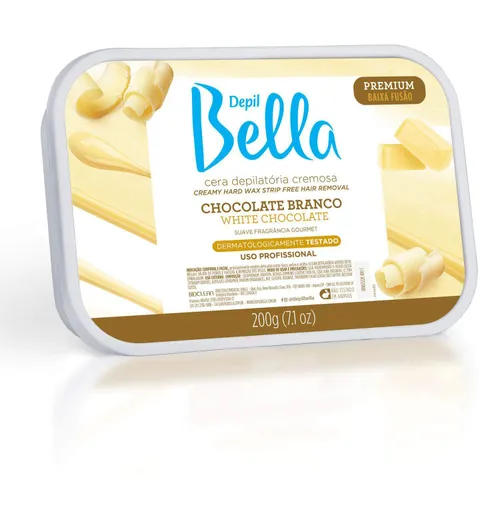 Imagem do produto CERA DEPILATORIA DEPIL BELLA CHOCOLATE BRANCO 200G