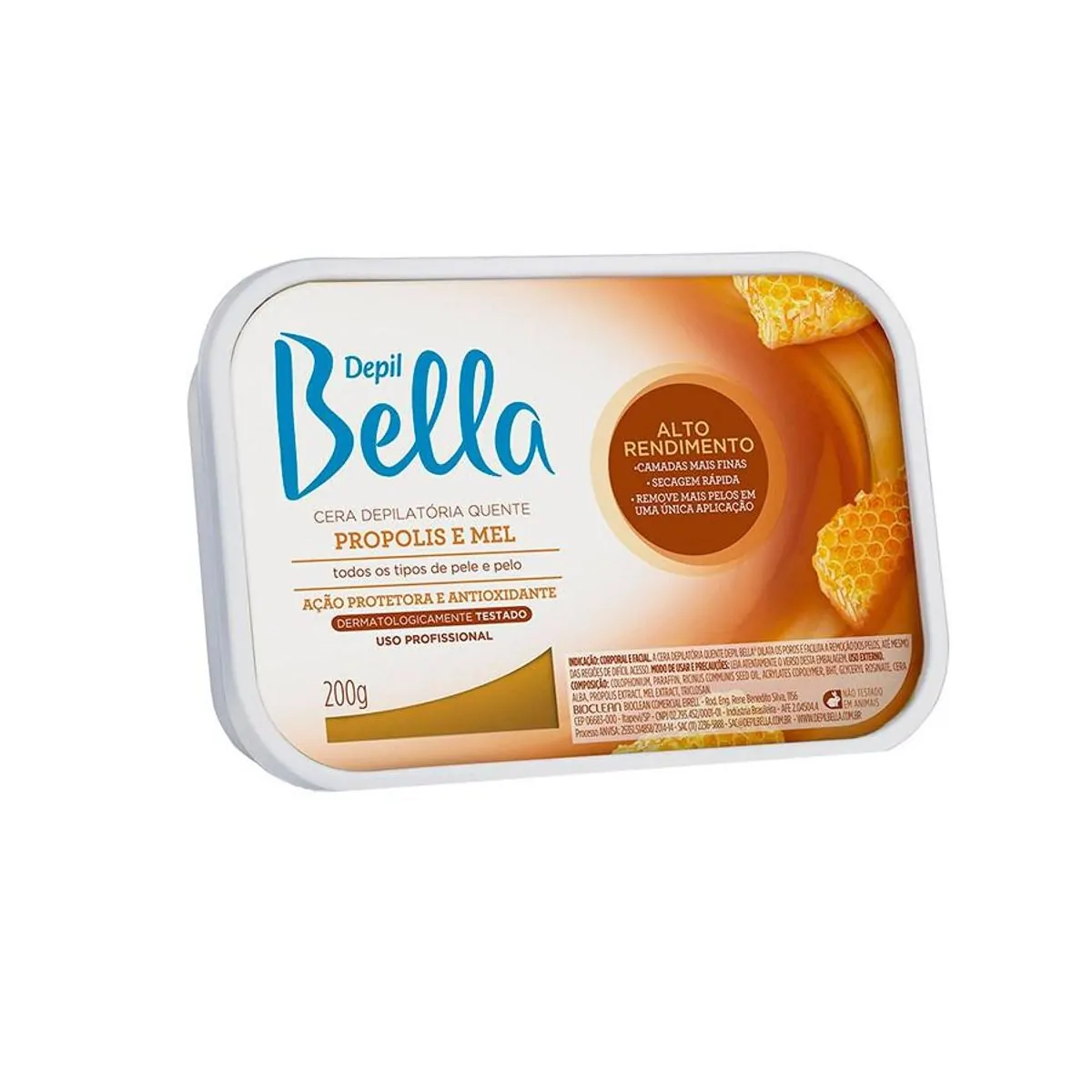 Imagem do produto CERA DEPILATORIA DEPIL BELLA PROPOLIS E MEL 200G
