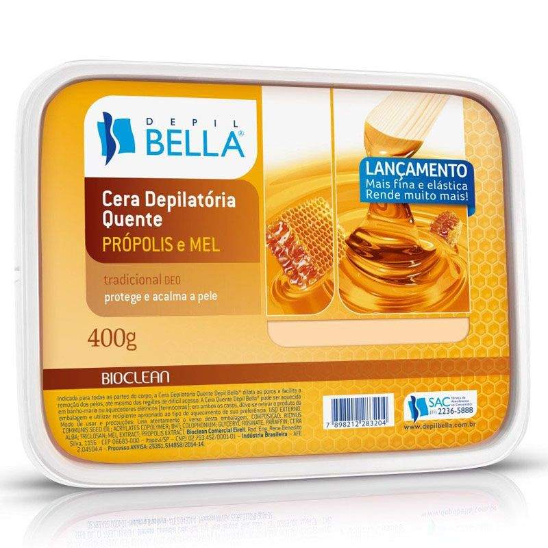 Imagem do produto CERA DEPILATORIA DEPILBELLA PROPOLIS 400G