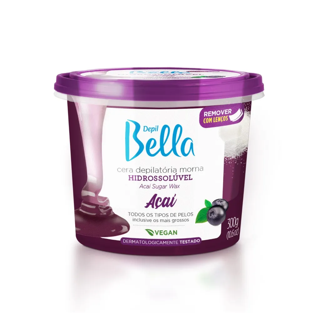 Imagem do produto CERA HIDROSSOLUVEL MORNA DEPIL BELLA ACAI 300G