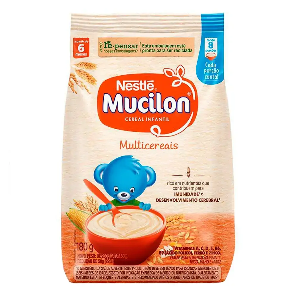Imagem do produto CEREAL INFANTIL MUCILON MULTICEREAIS SACHET 180G