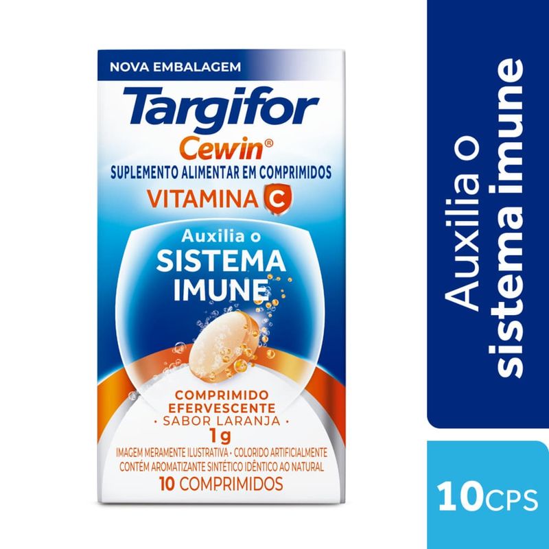 Thumbnail de CEWIN 1G COM 10 COMPRIMIDOS EFERVESCENTES SABOR LARANJA SANOFI