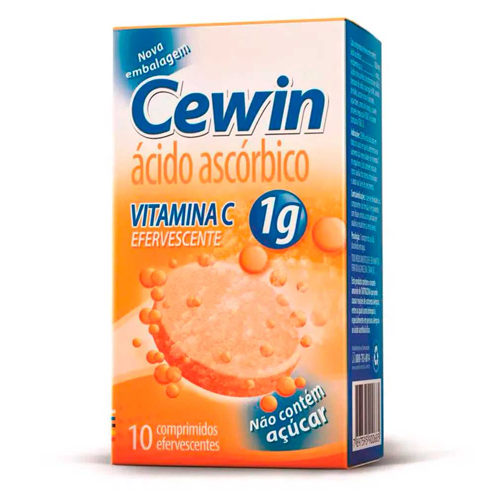 Imagem do produto CEWIN 1G COM 10 COMPRIMIDOS EFERVESCENTES SABOR LARANJA SANOFI