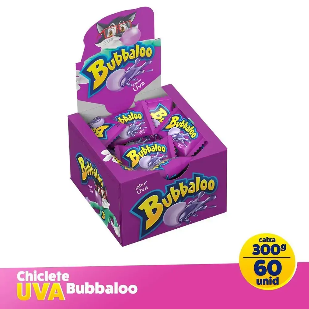 Imagem do produto CHICLETE BUBBALOO UVA