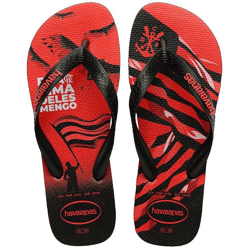 Imagem do produto CHINELO HAVAIANAS TOP TIMES FLAMENGO PRETO 37/38