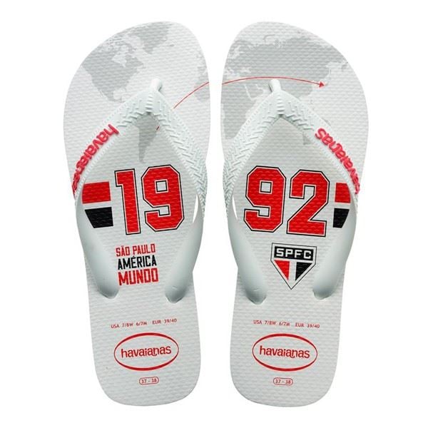Imagem do produto CHINELO HAVAIANAS TOP TIMES SAO PAULO BRANCO 43/44