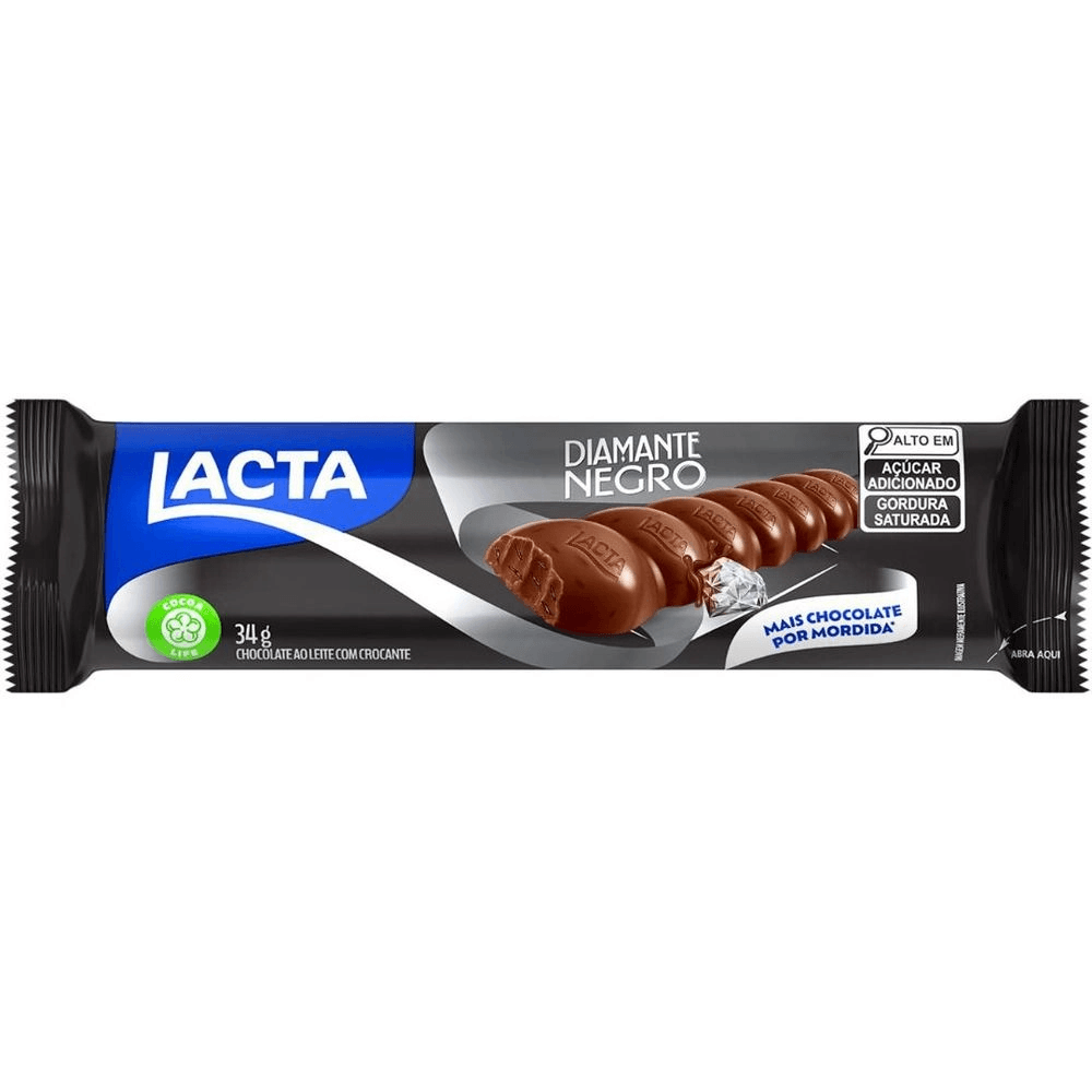 Imagem do produto CHOCOLATE LACTA DIAMANTE NEGRO 34G