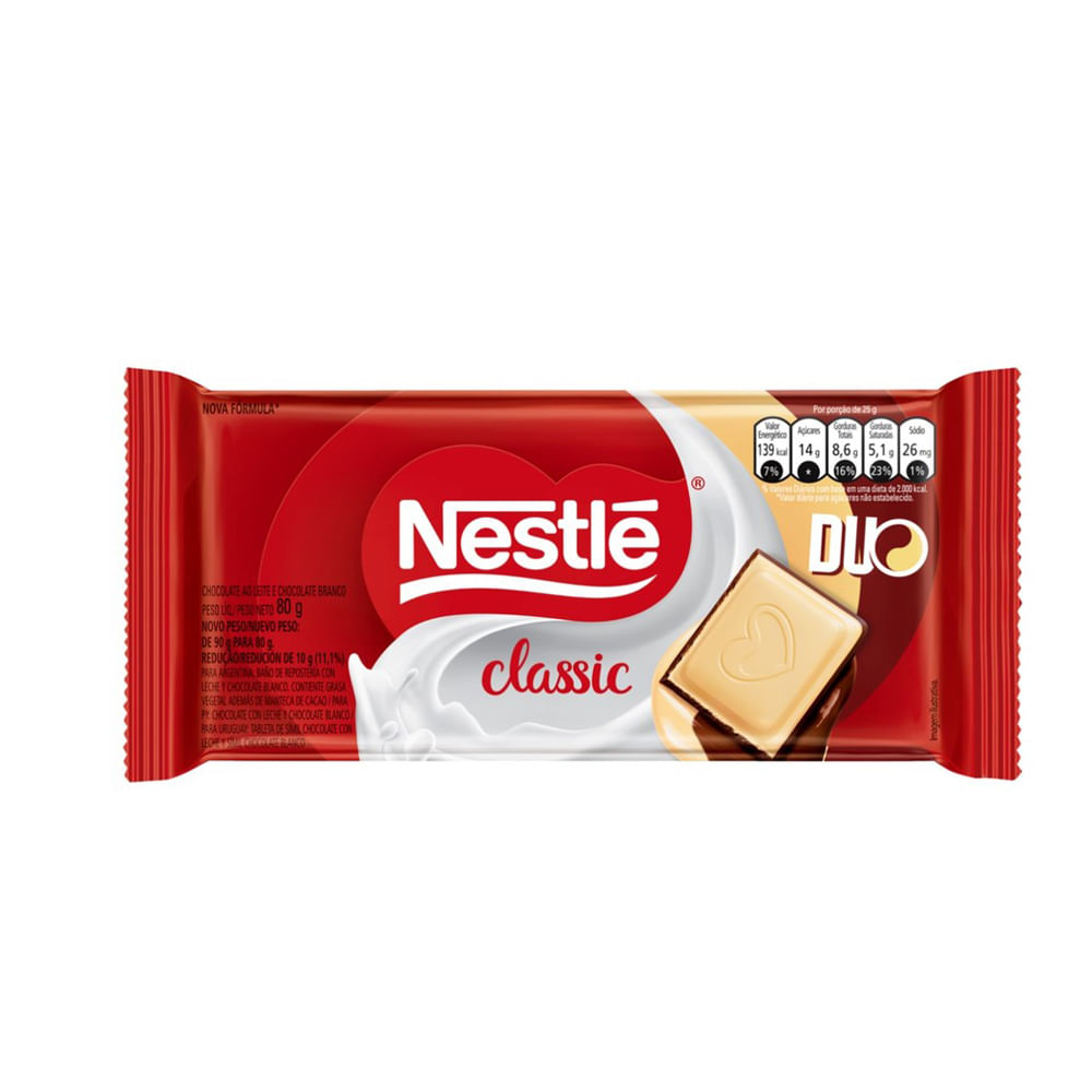 Imagem do produto CHOCOLATE NESTLE CLASSIC PRESTIGIO 80G