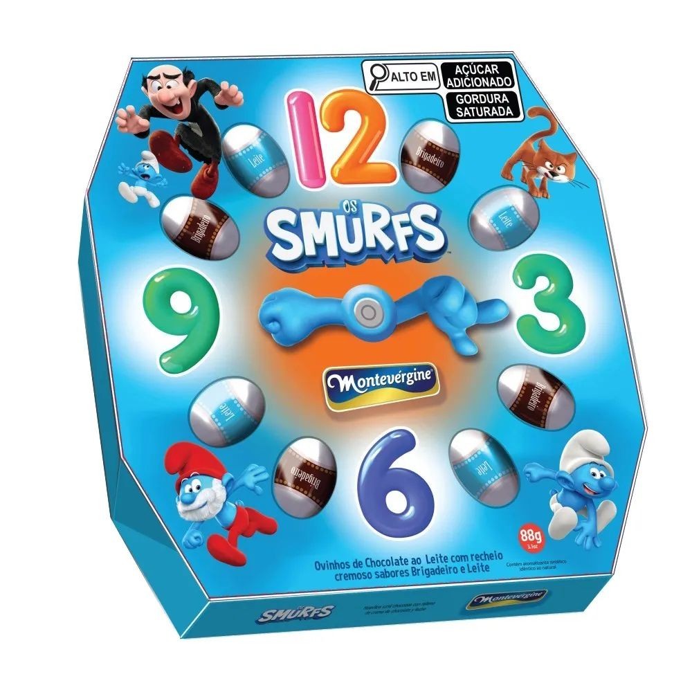 Imagem do produto CHOCOLATE OVINHOS RELOGIO SMURFS 88G