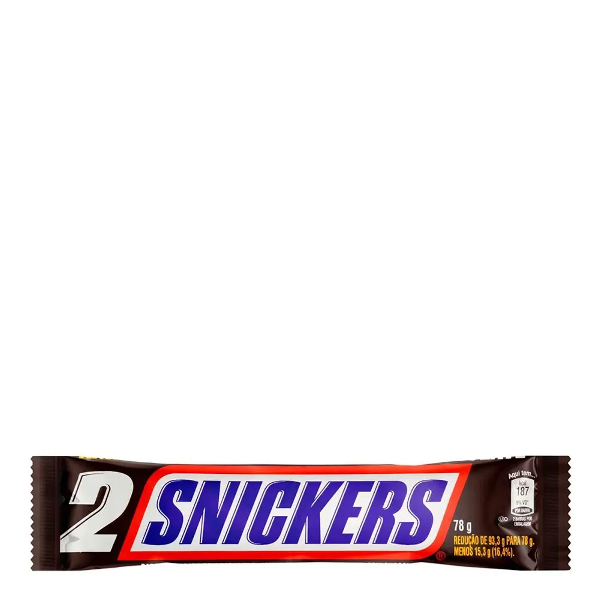 Imagem do produto CHOCOLATE SNICKERS COM 2 UNIDADES 78G
