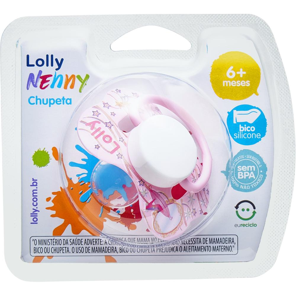 Imagem do produto CHUPETA LOLLY TIP BORBOLETA SILICONE ORTODONTICA T2 ROSA