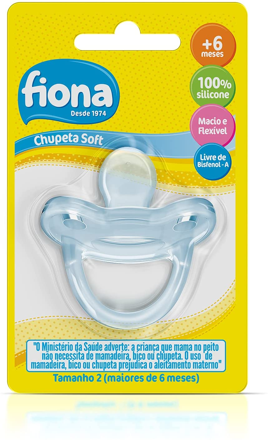 Imagem do produto CHUPETA SOFT FIONA 100% SILICONE T2 VERDE/AZUL
