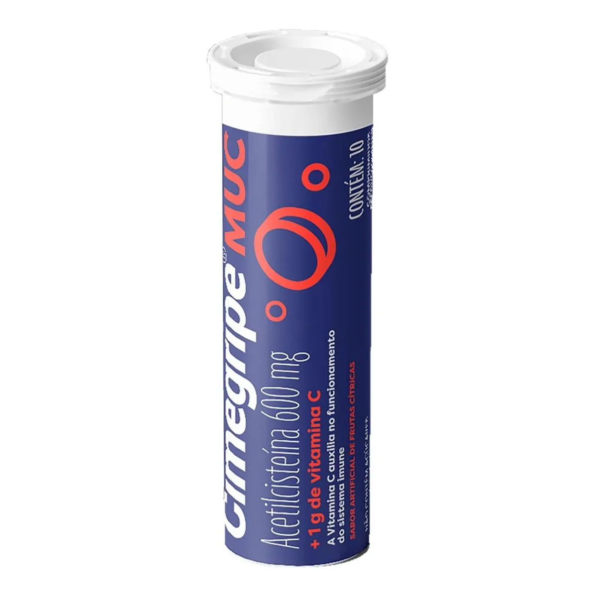 Imagem do produto CIMEGRIPE MUC EFERVESCENTE COM 10 COMPRIMIDOS CIMED