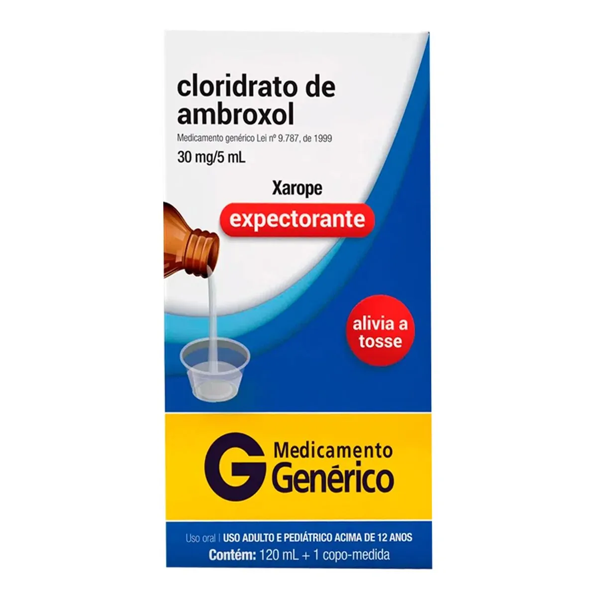 Thumbnail de CLORIDRATO DE AMBROXOL 6MG/ML CIMED XAROPE 120ML