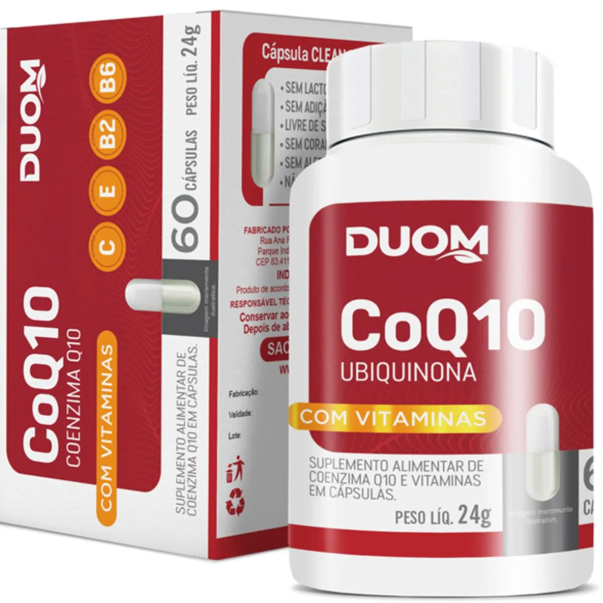 Imagem do produto COENZIMA Q10 E VITAMINAS NATULAB COM 60 CAPSULAS