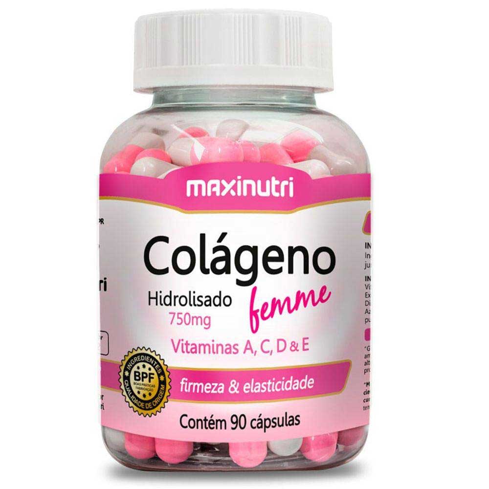 Imagem do produto COLAGENO HIDROLISADO FEMME 700MG MAXINUTRI COM 90 CAPSULAS