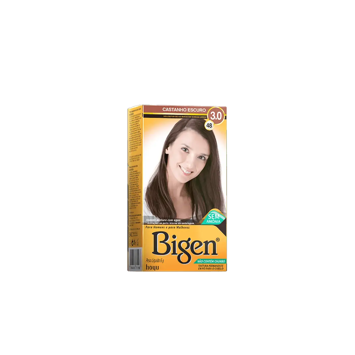 Imagem do produto COLORACAO EM PO BIGEN 48 CASTANHO ESCURO CLESS
