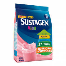 Imagem do produto COMPLEMENTO ALIMENTAR SUSTAGEN KIDS SABOR MORANGO SACHET 190G