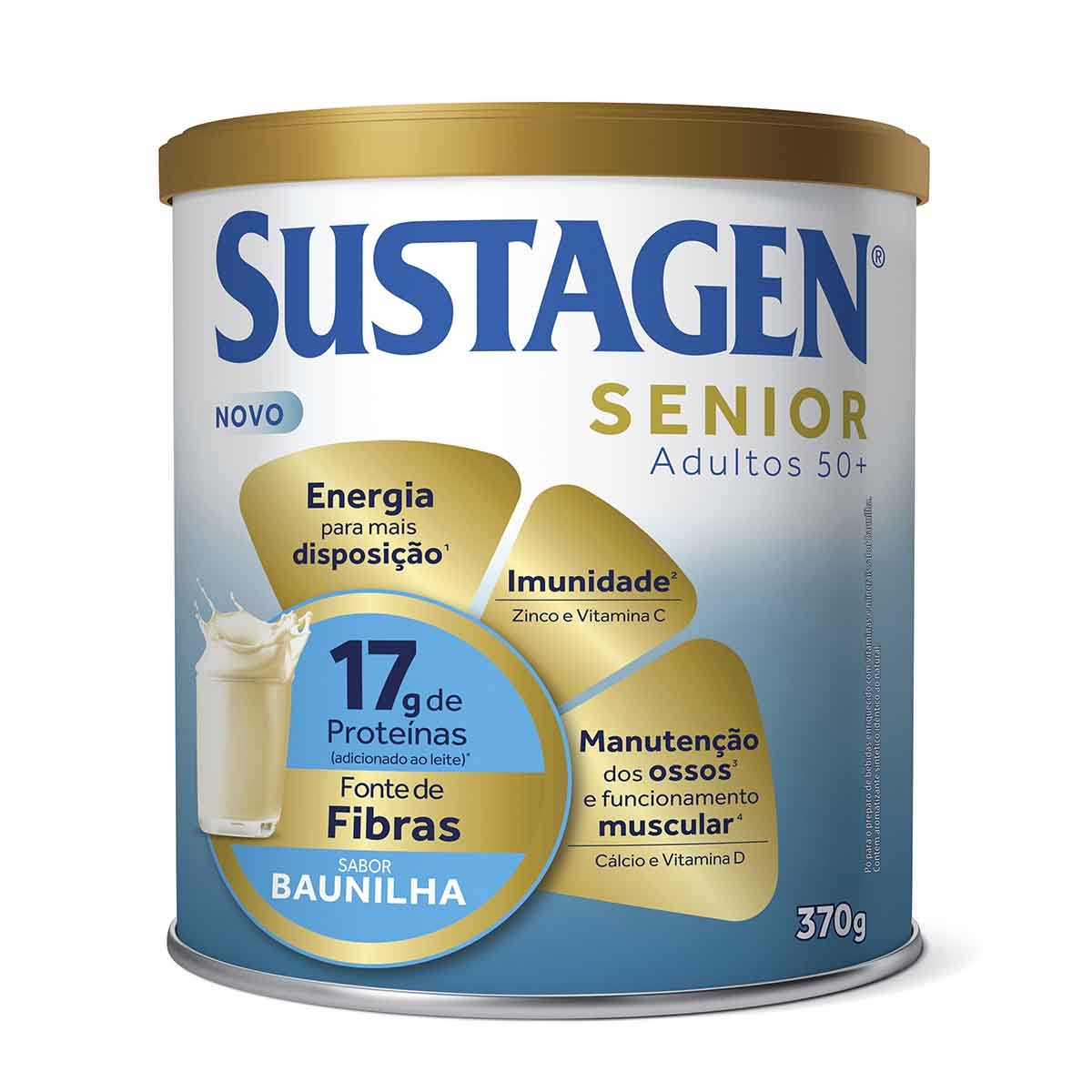 Imagem do produto COMPLEMENTO ALIMENTAR SUSTAGEN SENIOR SEM SABOR 370G