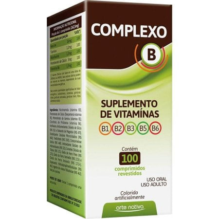 Imagem do produto COMPLEXO B ARTE NATIVA COM 100 COMPRIMIDOS