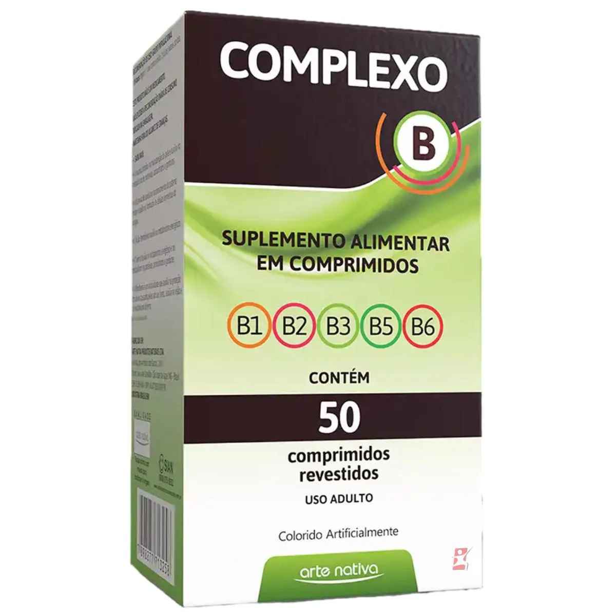 Imagem do produto COMPLEXO B ARTE NATIVA COM 50 COMPRIMIDOS REVESTIDOS