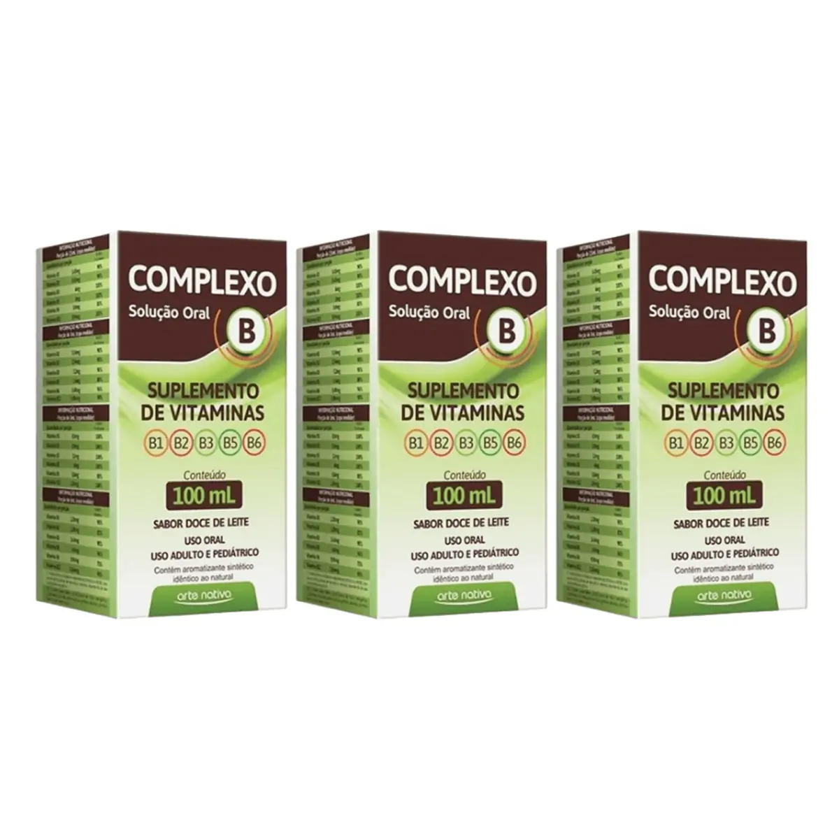 Imagem do produto COMPLEXO B POLIVITAMINAS ARTE NATIVA SOLUCAO ORAL 100ML