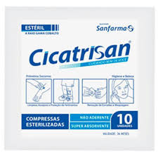 Imagem do produto COMPRESSA DE GAZE CICA 13 FIOS ESTERIL SANFARMA PACOTE COM 10 UNIDADES