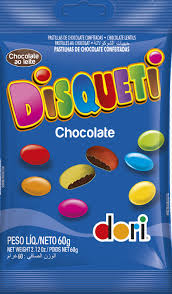 CONFEITO DE CHOCOLATE DISQUETI 60G