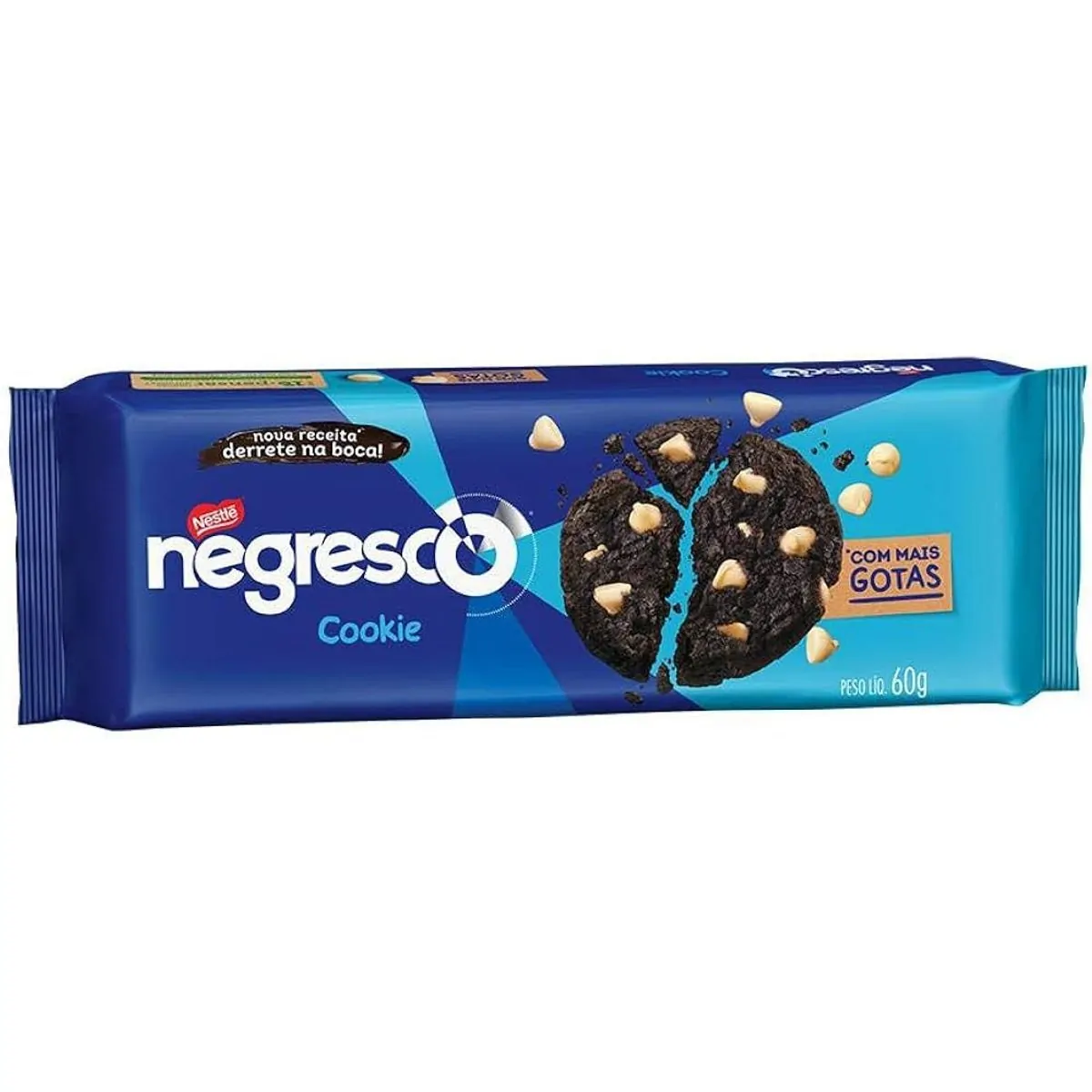 Thumbnail de COOKIE NEGRESCO COM GOTAS DE CHOCOLATE E BAUNILHA 60G