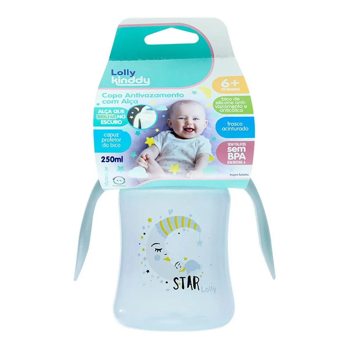 Imagem do produto COPO STAR LOLLY COM BICO DE SILICONE 250ML