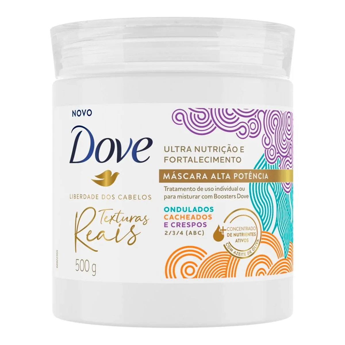 Imagem do produto CREME DE TRATAMENTO DOVE TEXTURAS REAIS PARA TODOS OS TIPOS DE CABELO 500G