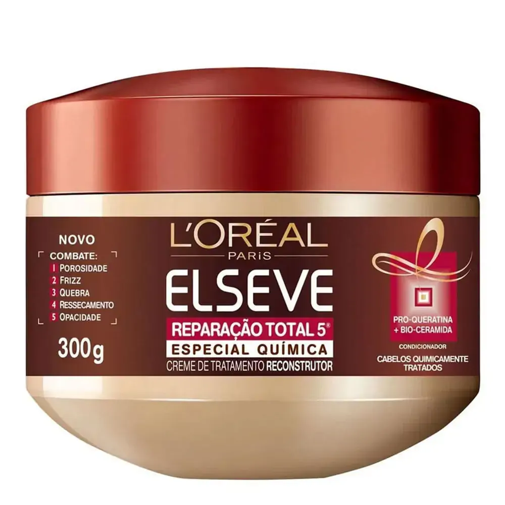 Imagem do produto CREME DE TRATAMENTO ELSEVE REPARACAO TOTAL 5 QUIMICA 300G