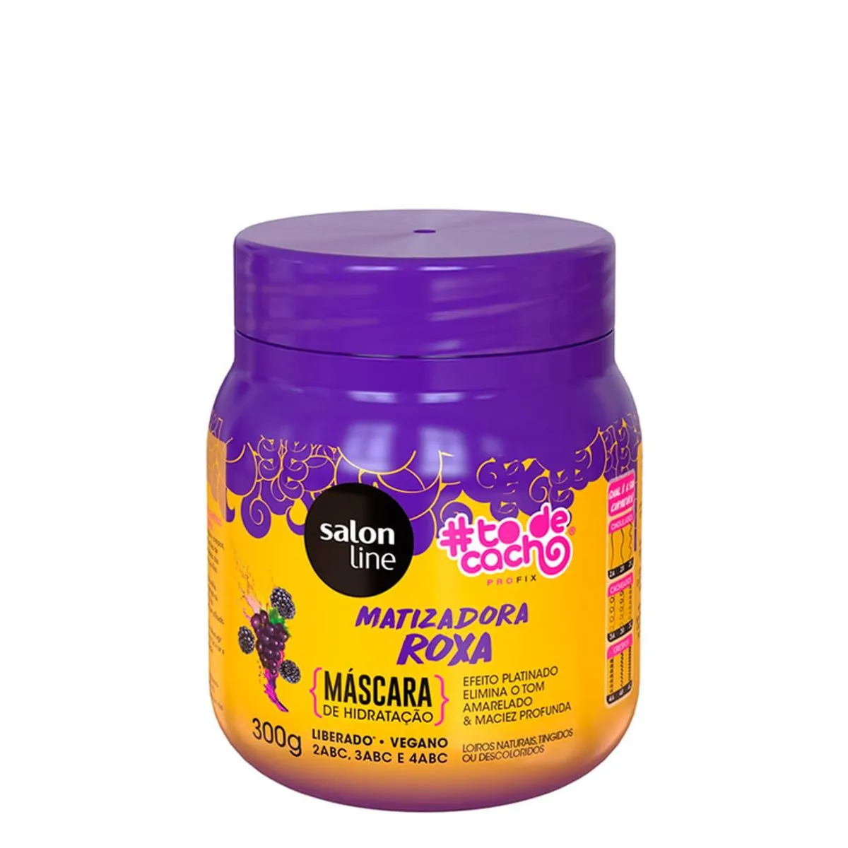 Imagem do produto CREME DE TRATAMENTO MATIZADOR SALON LINE TO DE CACHO ROXA 300G