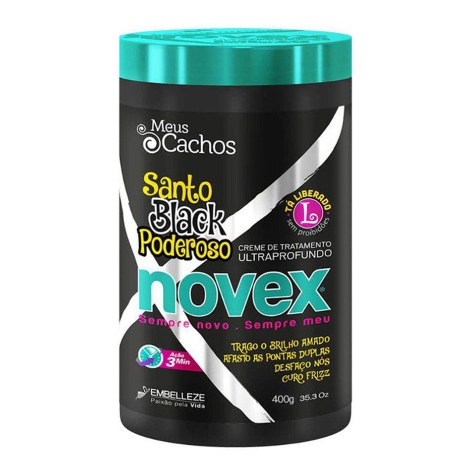 Imagem do produto CREME DE TRATAMENTO NOVEX 400G SANTO BLACK PODEROSO