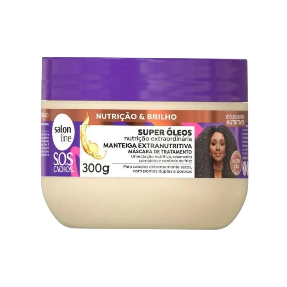 Imagem do produto CREME DE TRATAMENTO SALON LINE SOS SUPER OLEOS 300G
