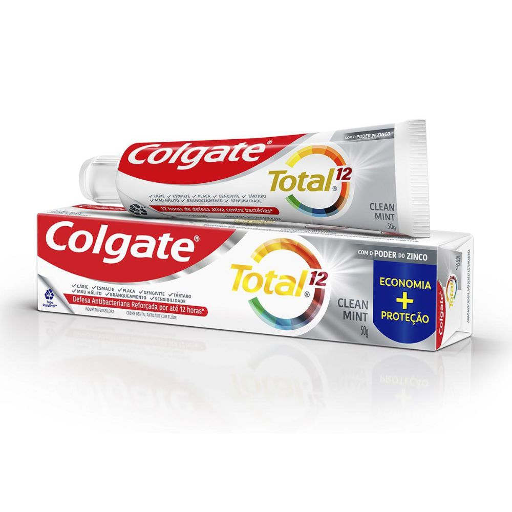 Imagem do produto CREME DENTAL COLGATE TOTAL 12 CLEAN MINT 50G