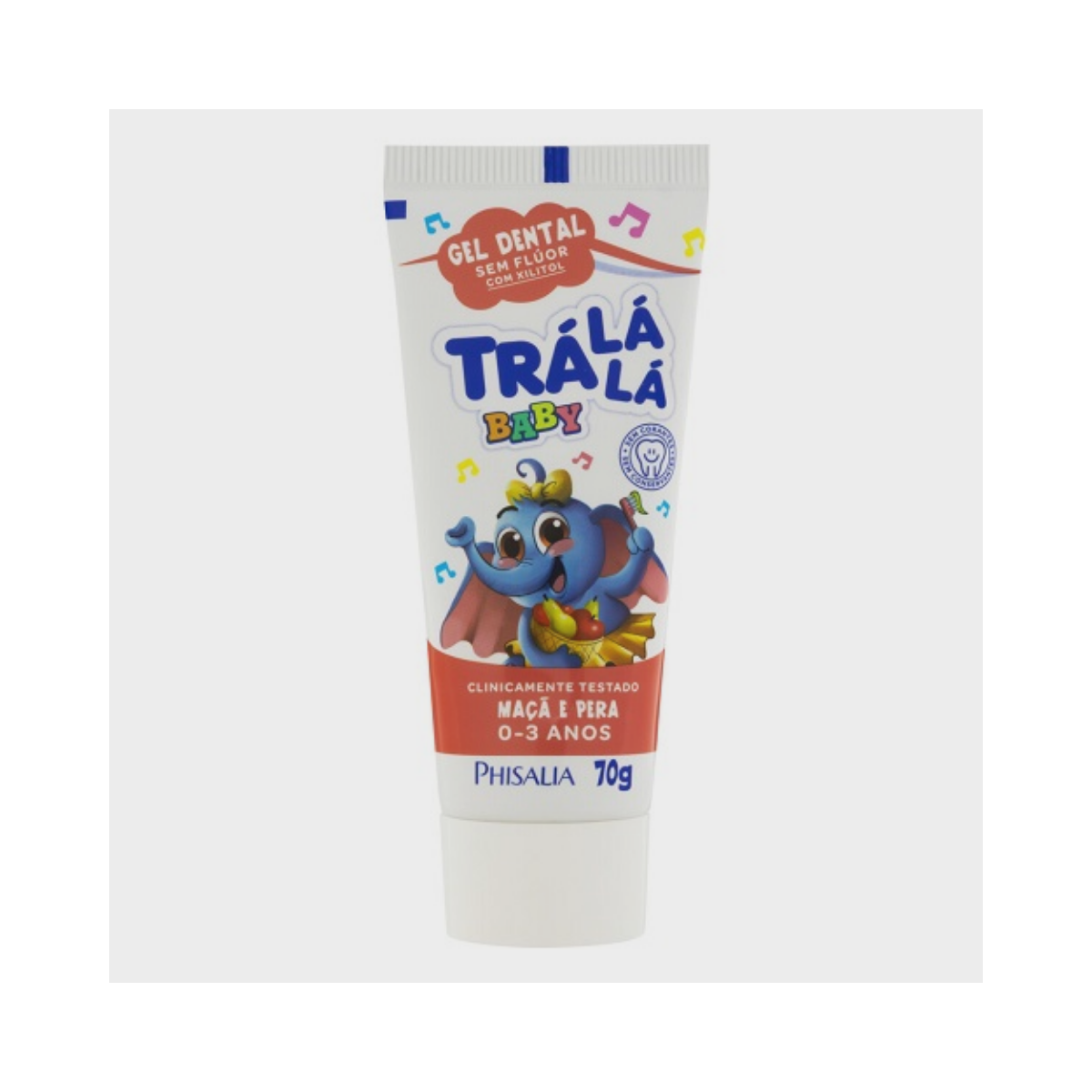 Imagem do produto CREME DENTAL INFANTIL EM GEL TRALALA BABY MACA E PERA 70G