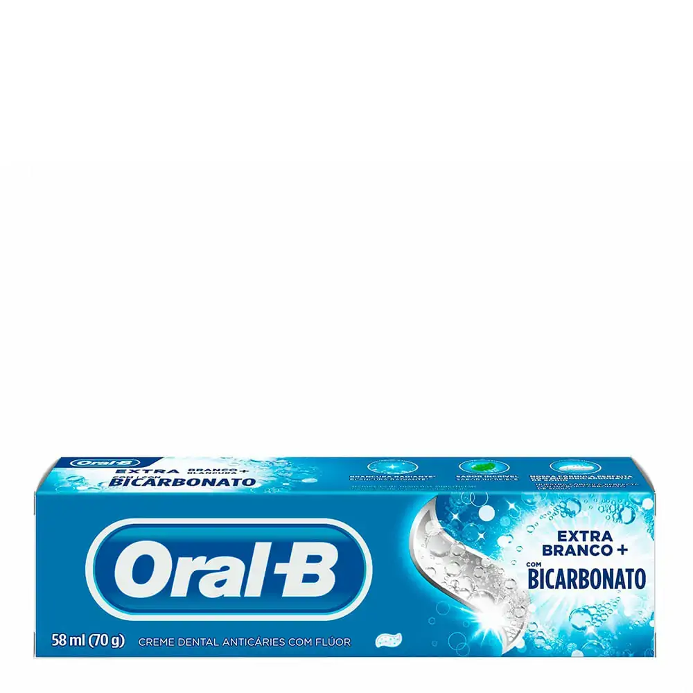 Imagem do produto CREME DENTAL ORAL-B BICARBONATO DE SODIO 70G