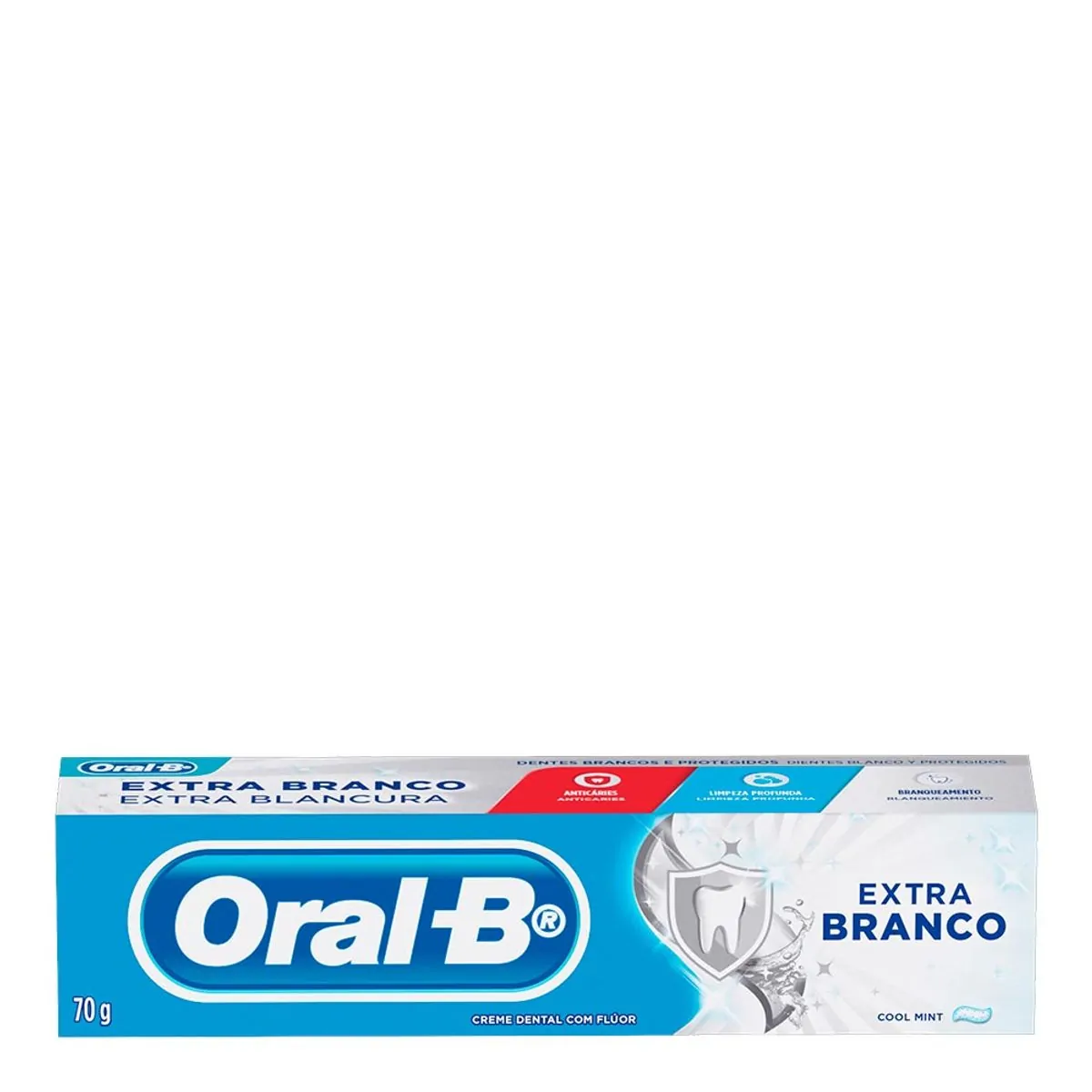 Imagem do produto CREME DENTAL ORAL B COOL MINT EXTRA BRANCO 70G