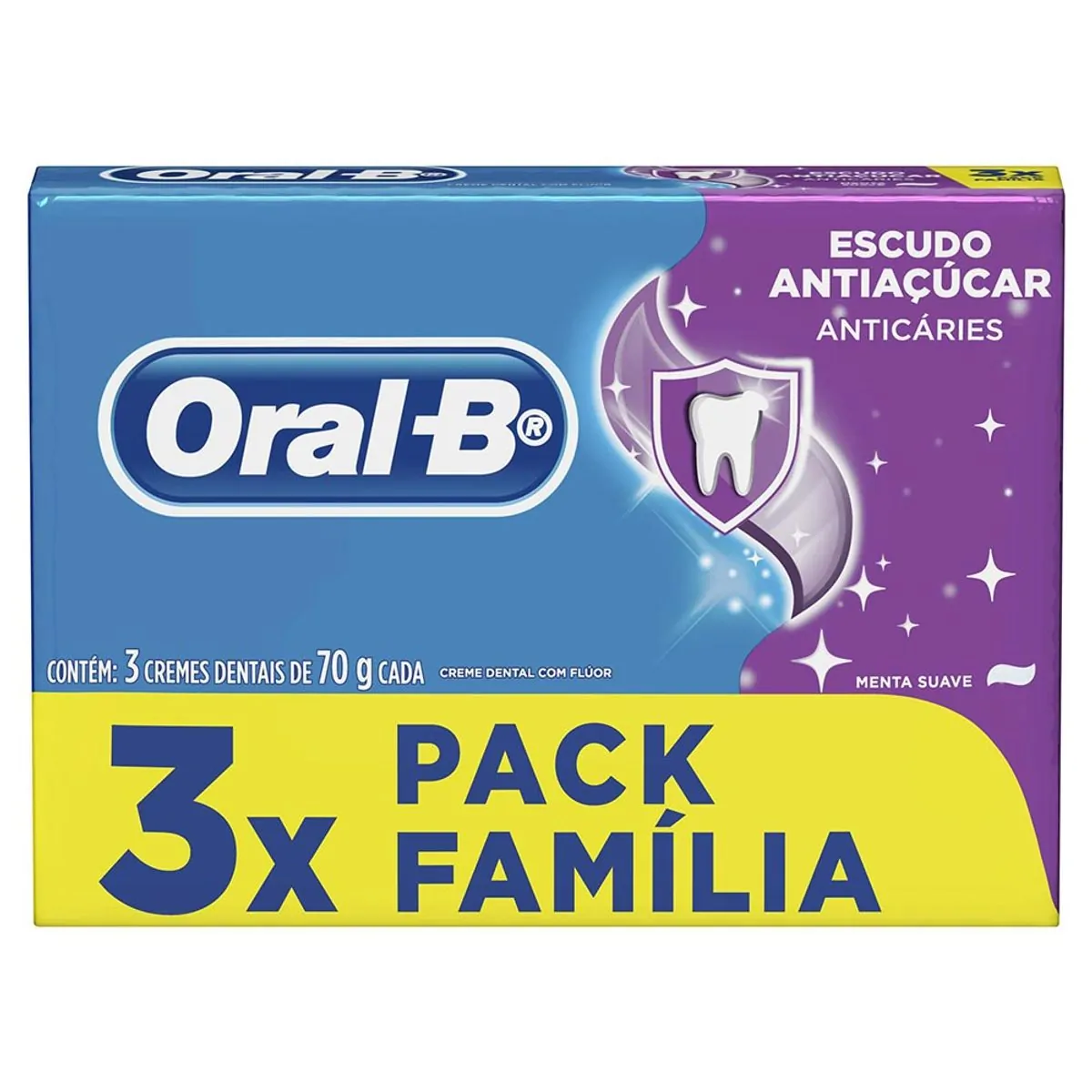 Imagem do produto CREME DENTAL ORAL-B ESCUDO ANTI-ACUCAR LEVE 3 PAGUE 2
