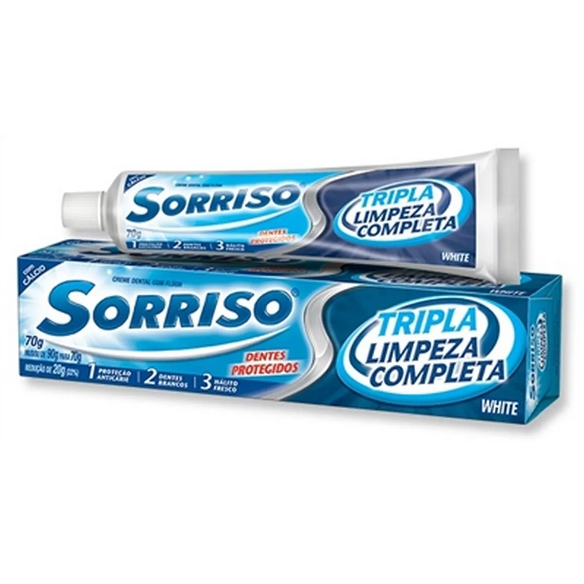 Imagem do produto CREME DENTAL SORRISO TRIPLA LIMPEZA COMPLETA 70G