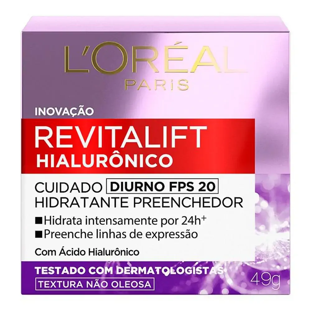 Imagem do produto CREME FACIAL LOREAL DERMO REVITALIFT HIALURONICO DIA 49G