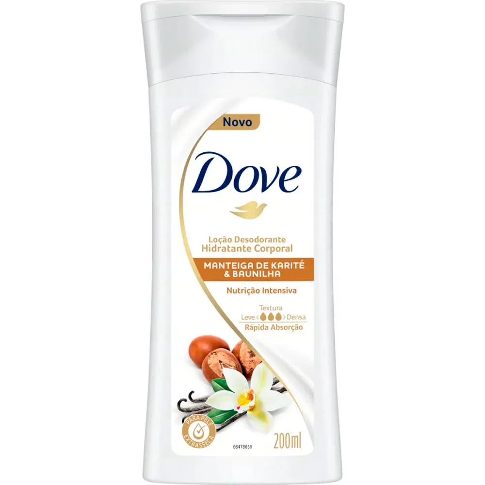Imagem do produto CREME HIDRATANTE DOVE KARITE E BAUNILHA 200ML