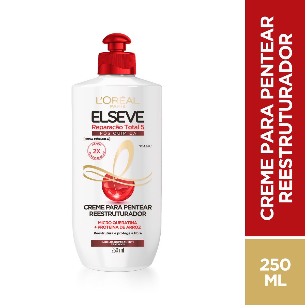 Imagem do produto CREME PARA PENTEAR ELSEVE REPARACAO TOTAL 5 EXTRA PROFUNDO 250ML