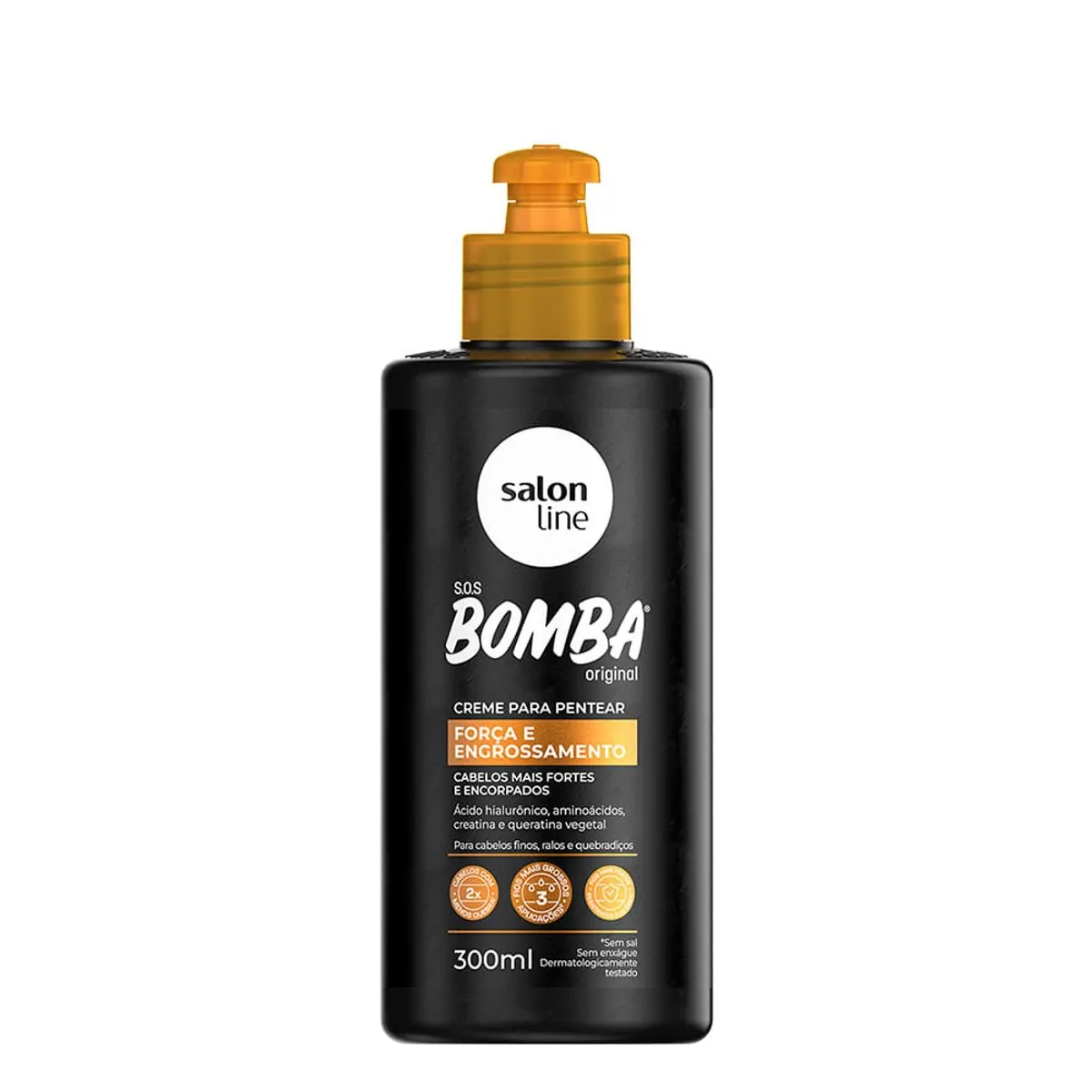 Imagem do produto CREME PARA PENTEAR SALON LINE SOS BOMBA FORCA E ENGROSSAMENTO 300ML