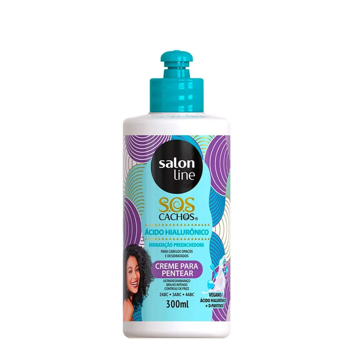 Imagem do produto CREME PARA PENTEAR SALON LINE SOS CACHOS ACIDO HIALURONICO 300ML
