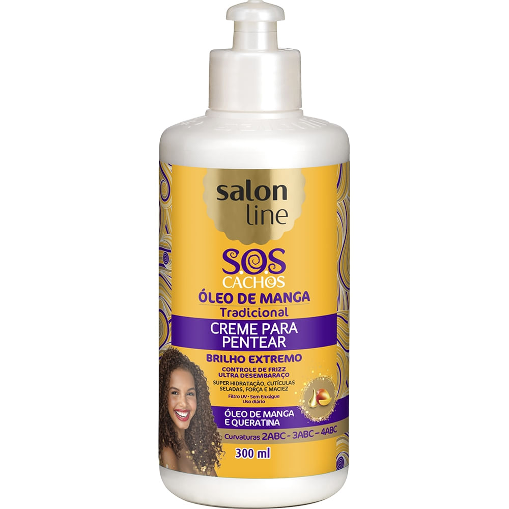 Imagem do produto CREME PARA PENTEAR SALON LINE SOS OLEO DE MANGA 300ML