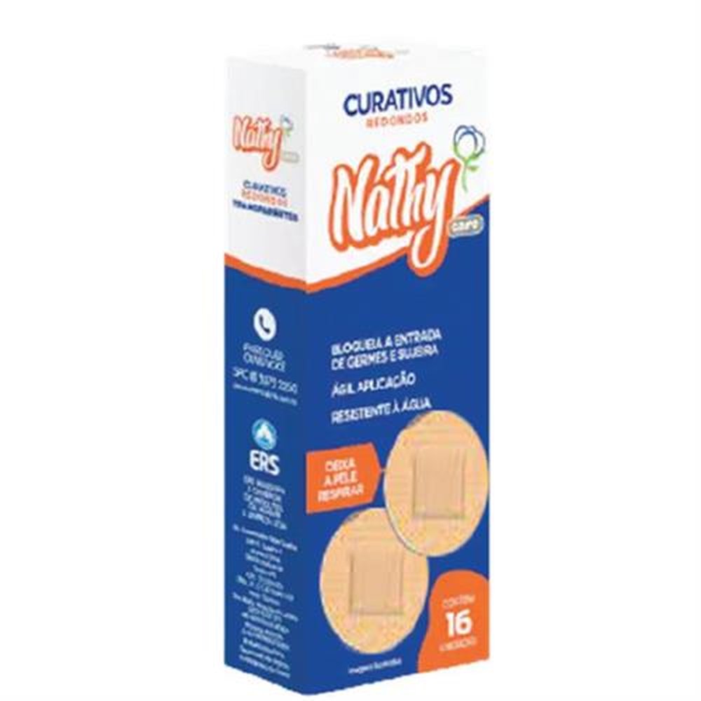 Imagem do produto CURATIVO ADESIVO NATHY BEGE COM 16 UNIDADES