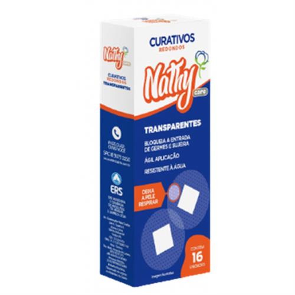 Imagem do produto CURATIVO ADESIVO NATHY TRANSPARENTE COM 16 UNIDADES